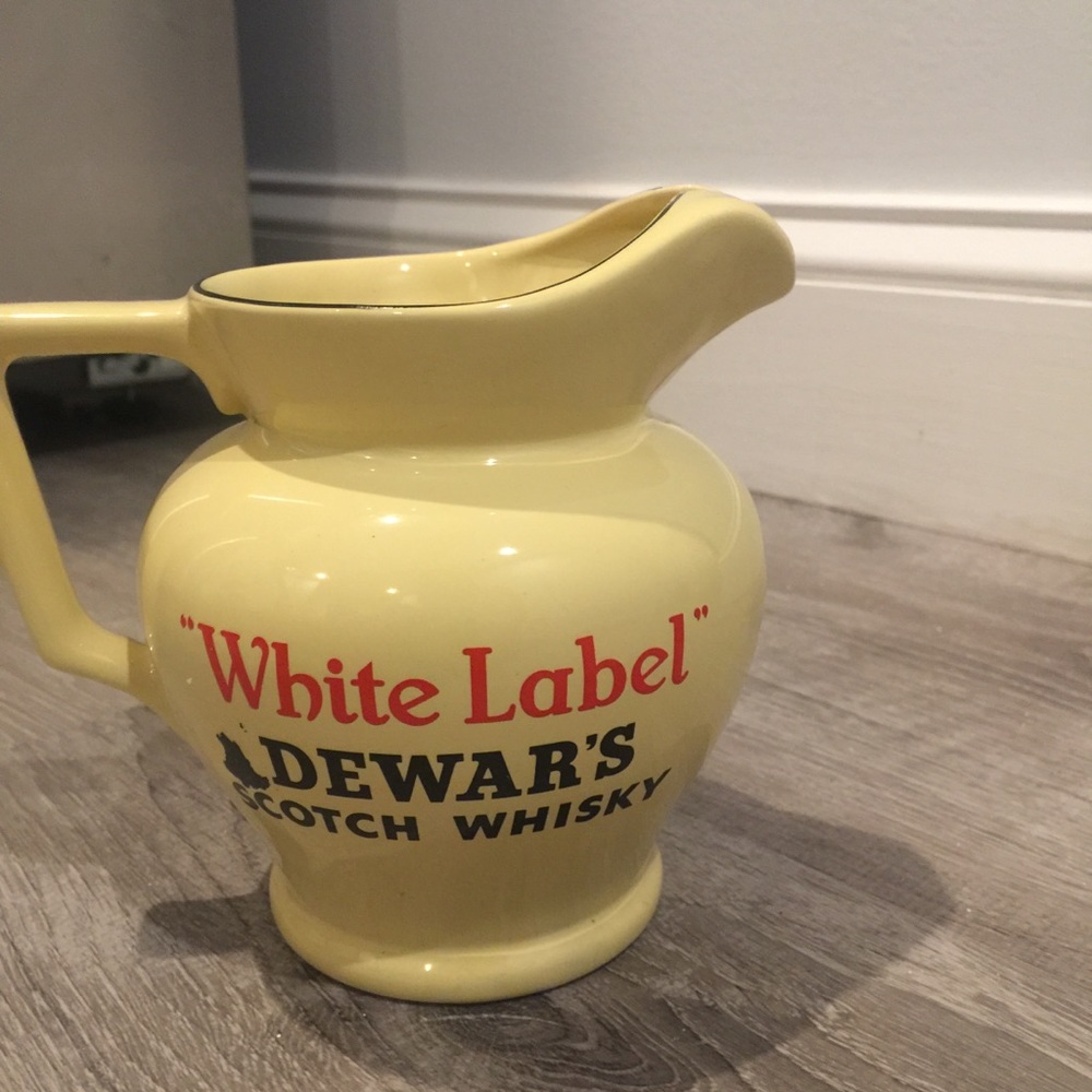 Vintage Style Dewar’s Scotch Whiskey Pitcher